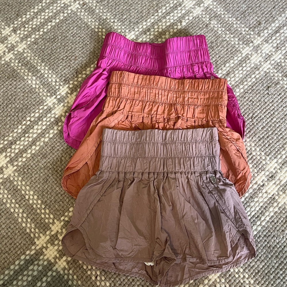 3 pairs of free people ‘way home’ shorts size small